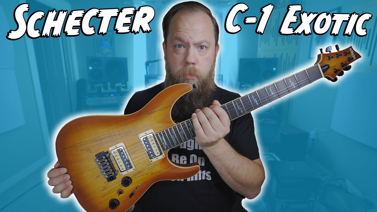 So Fancy! Schecter C-1 Exotic Spalted Maple! - YouTube