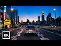 Tokyo Blue Hour Drive 🌙 From Shinjuku to the Western Outskirts / 8K 60fps HDR / Smooth Jazz