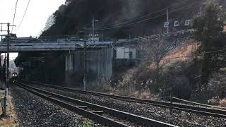 8090レ　EF210-3牽引レール輸送列車　西広島〜横川間通過