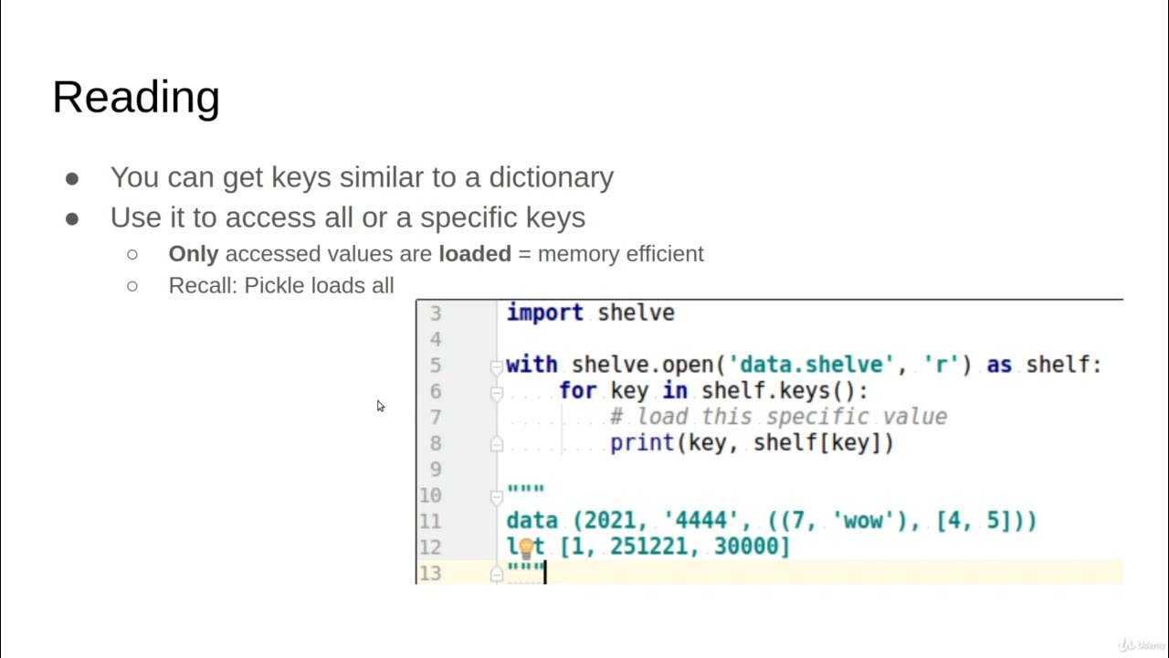 Shelve Module [Mastering 4 critical SKILLS using Python] YouTube