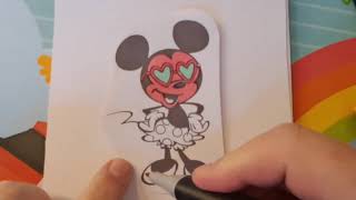 Mickey minnie  Mouse & Friends Coloring Pages!  Fun & Easy Coloring Adventure for Kids Learn Colors