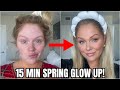 Easy 15 minute glow up for spring makeup tutorial  everyday spring makeup tutorial 2024