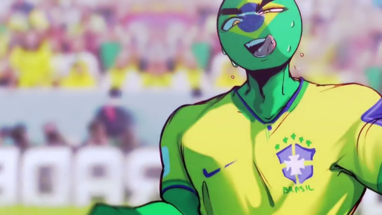 Ayo Brazil 🤨 (Countryhumans World Cup edit)#shorts 