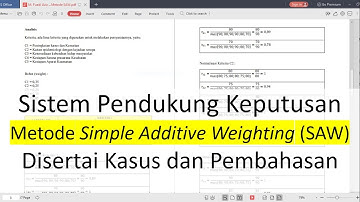Sistem Pendukung Keputusan Metode SAW 2020