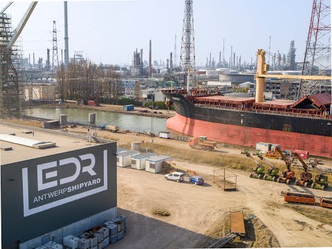 EDR Antwerp Shipyard bulkvessel in dock 5 EDR Antwerp Shipyard bulkvessel in dock 5