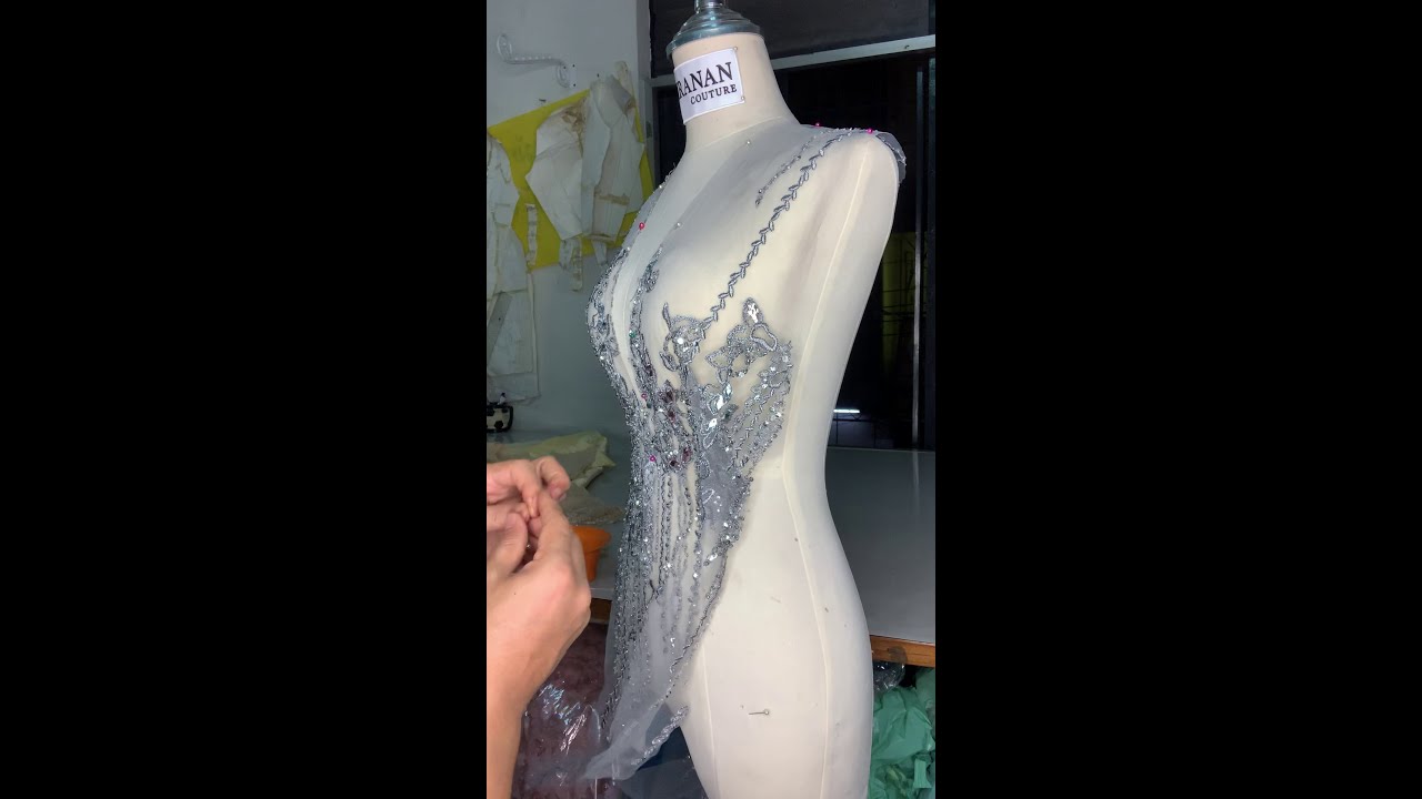 มูลาจ เสื้อลูกไม้ชุดราตรี ผ้าปักทั้งผืน