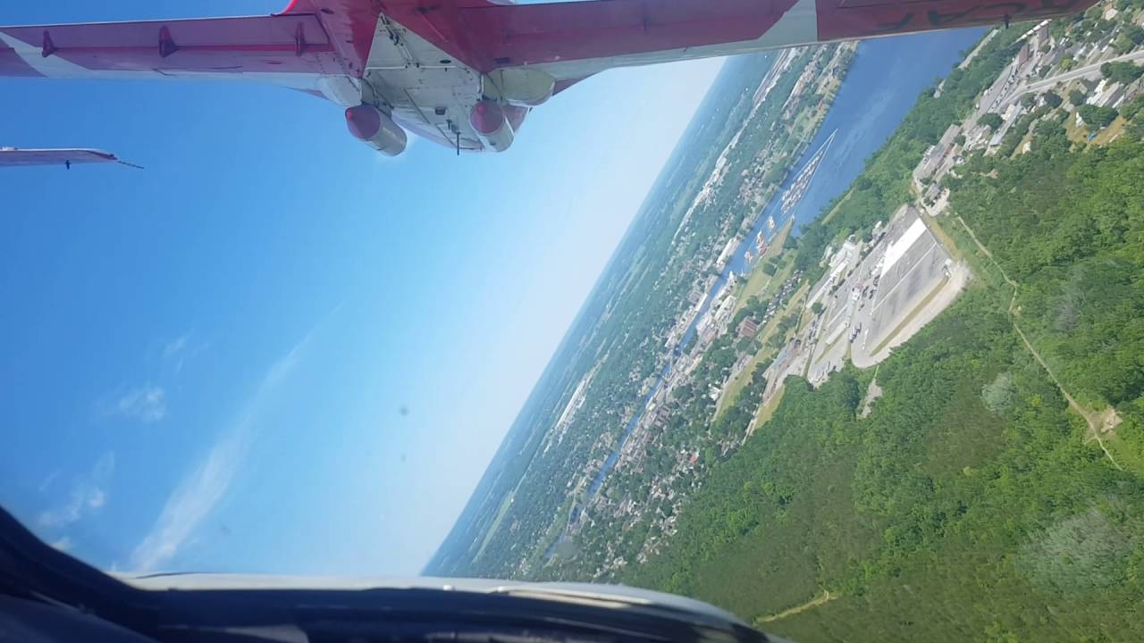 Snowbird flight into Trenton 2 YouTube