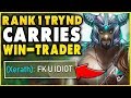 I CARRIED A TOXIC WIN-TRADER IN CHALLENGER (HE FREAKED OUT) - League of Legends