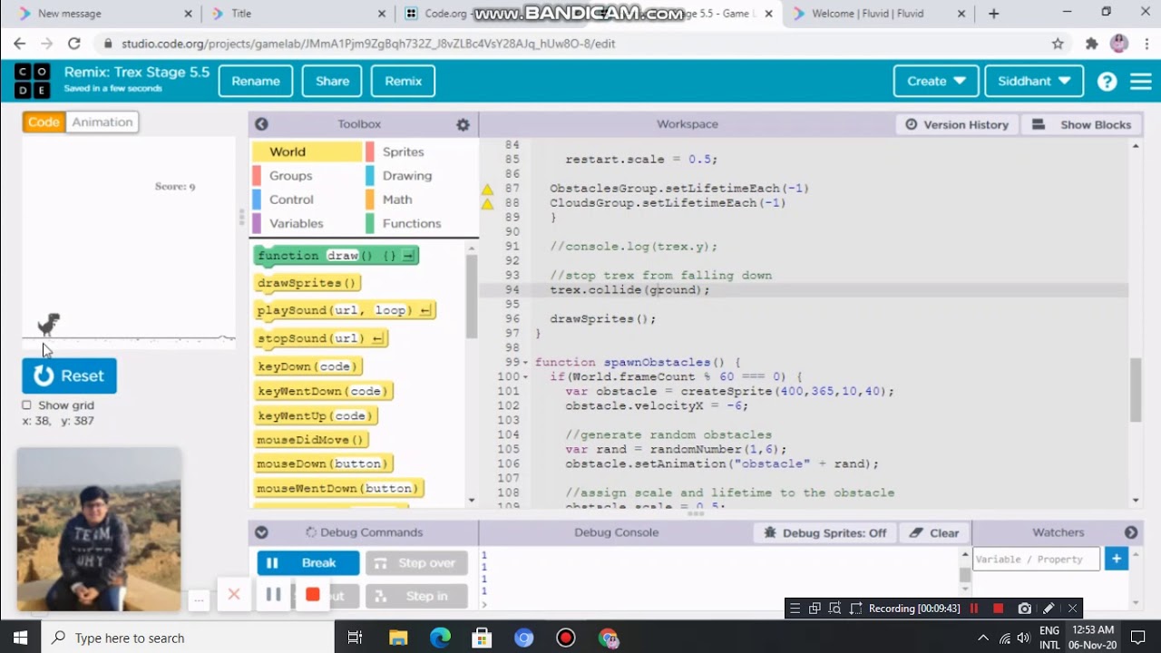 Learning coding Easily!!! Making Trex game with jawascript and C++ ...