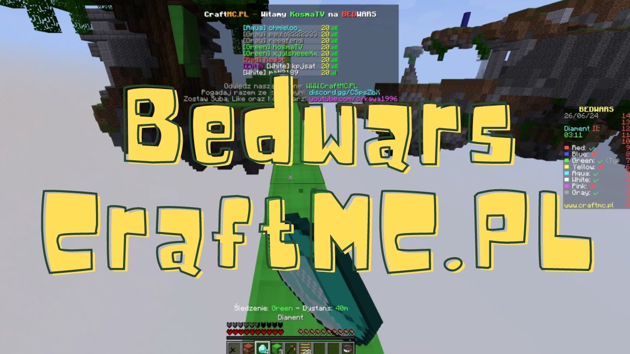 CraftMC.PL #bedwars #minecraft [4z7] tym razem dwójki najlepszy serwer ...