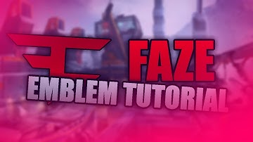HOW TO CREATE A FULLY CUSTOMIZABLE FAZE EMBLEM! [BO3]
