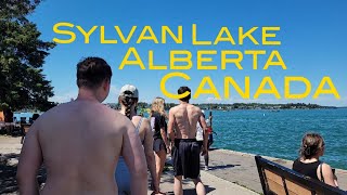 [4K] Walking Tour | Sylvan Lake - Alberta , Canada 🇨🇦