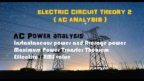 AC Power Analysis Part 1