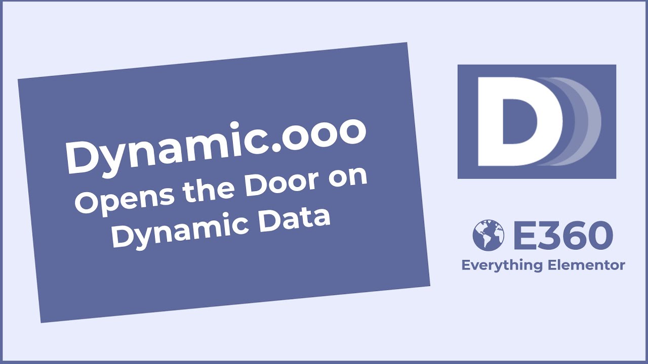 Dynamic.ooo - Dynamic Content for Elementor Opens the Door on Dynamic ...