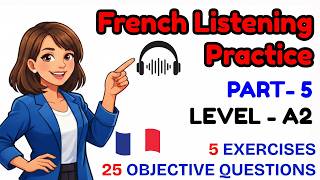🇫🇷If You PASS You're A2 in French: French Listening Practice A1–A2 Oral Comprehension Exercises screenshot 4