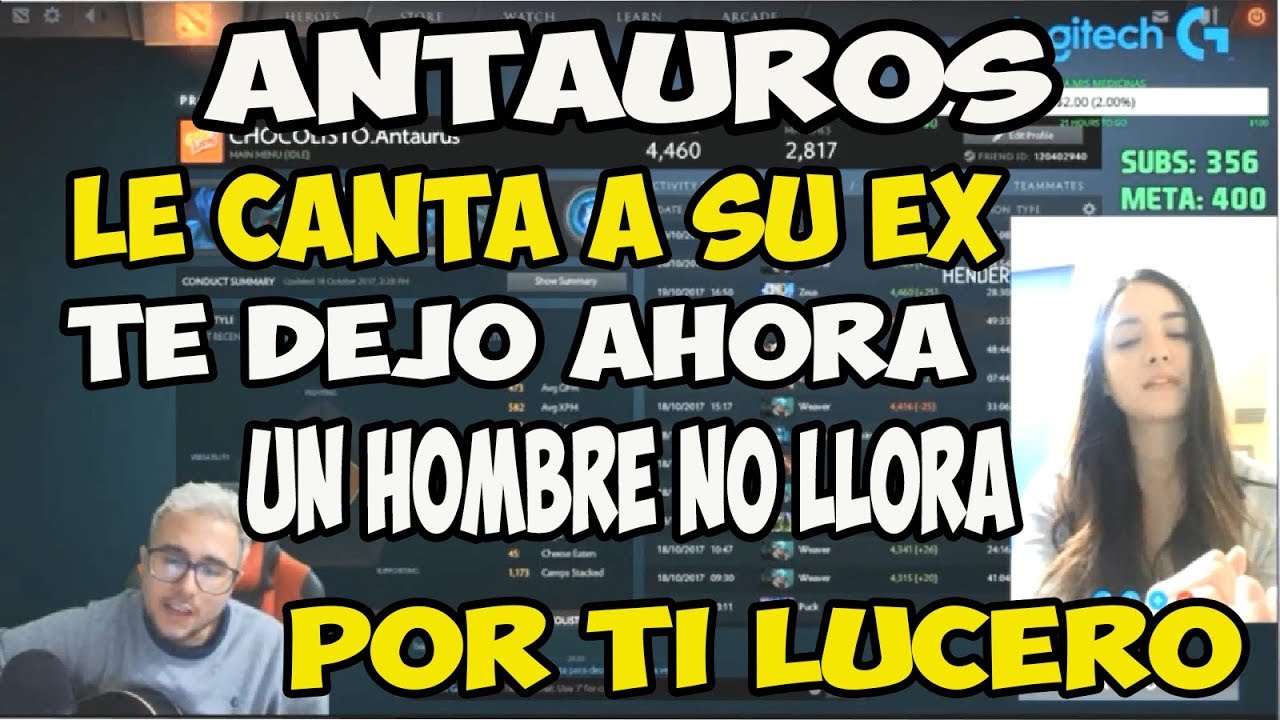 ANTAUROS LE CANTA A LUCERITO TE DEJO AHORA UN HOMBRE NO LLORA