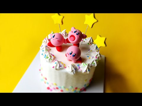 커비 케이크  DIY <strong>Kirby</strong> clay cake