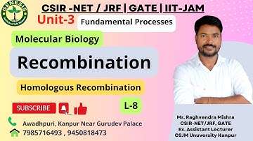 Genetic Recombination | Homologous Recombination | Molecular Biology |  Lecture-9