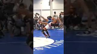 National Champion Girl Drops boy on Head