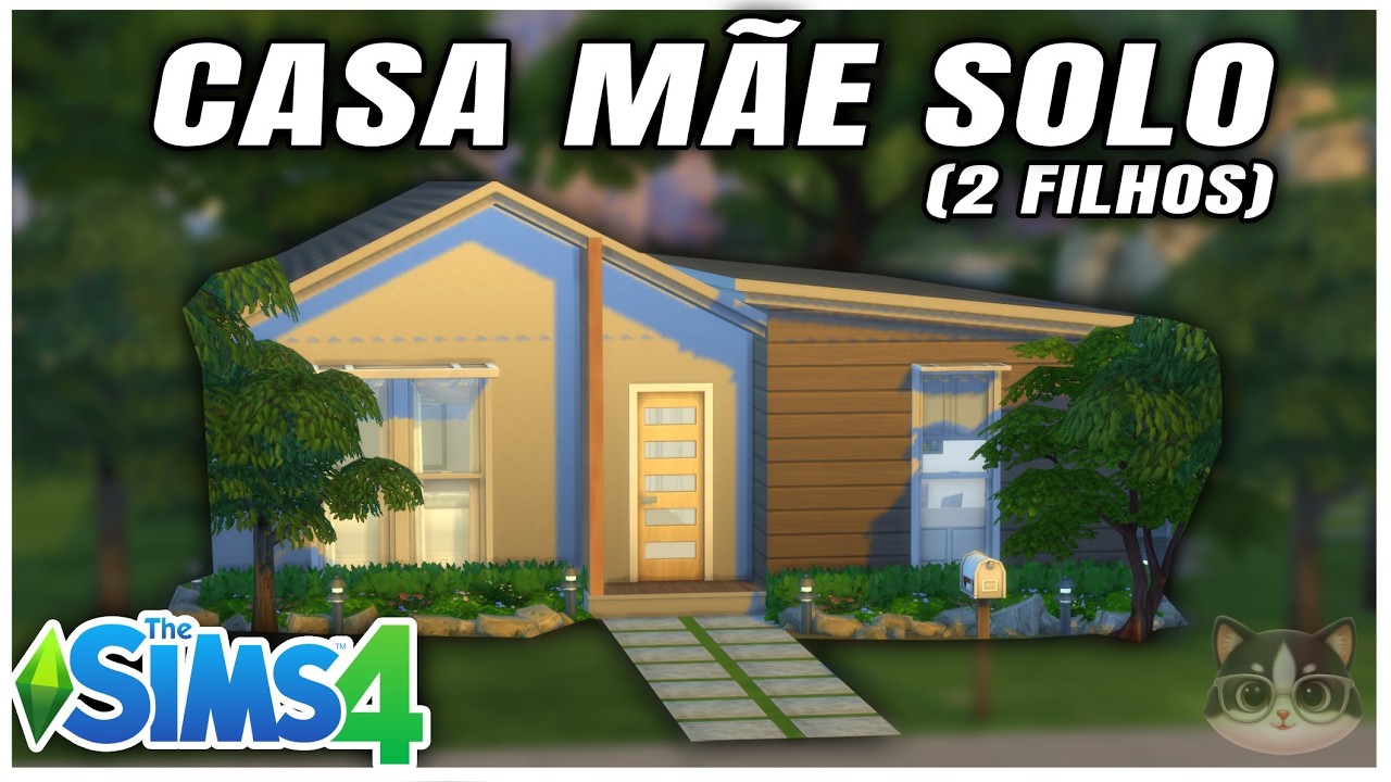 CASA para MÃE SOLTEIRA com 2 FILHOS | Speedbuild | The Sims 4