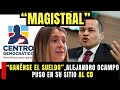 “GANÉNSE EL SUELDO”, ALEJANDRO OCAMPO PUSO EN SU SITIO AL CD"