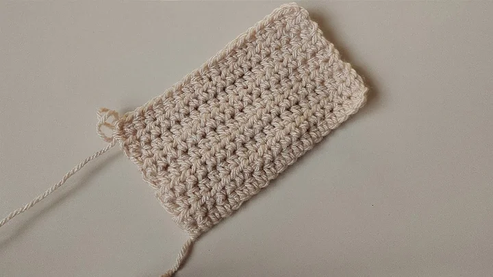 How to do a double crochet stitch (dc) - step-by-step tutorial