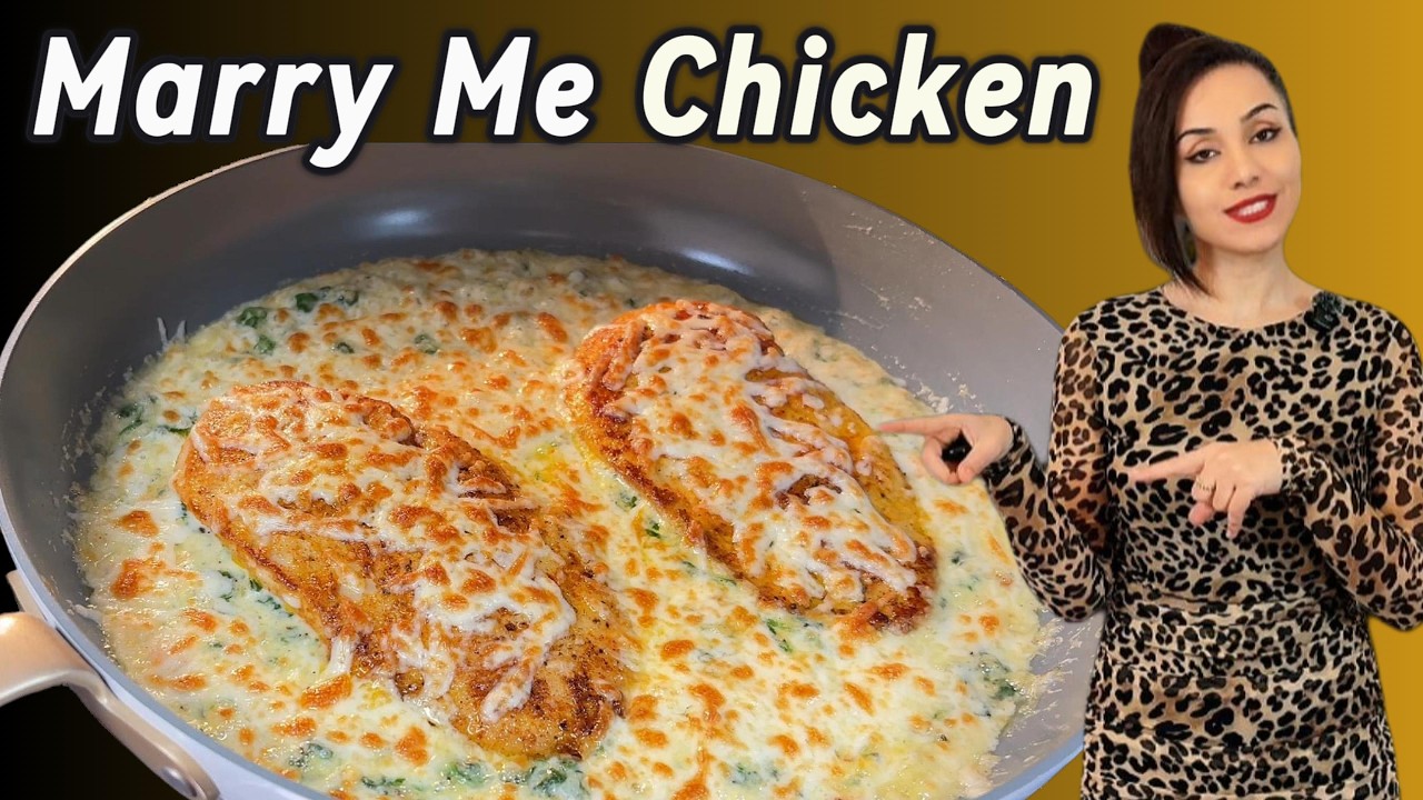 Самая сочная куриная грудка 😱 с кремовым шпинатным соусом (лайфхак)