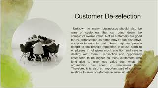 Chapter 7  Consumer Relations Part 1 Chapter 7 Strategic Relationship Htm705