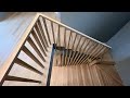 Making Oak stairs with oak veneered metal balusters