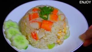 How To Make Quick & Easy Crab Stick Fried Rice Recipe