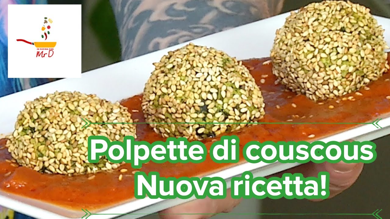 Polpette di couscous cotte al forno senza grassi aggiunti