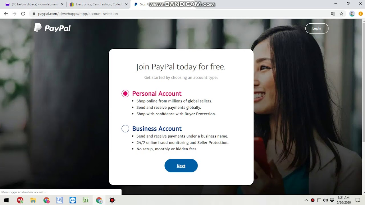 Cara Membuat Akun Paypal 2020 dan Menautkan Paypal Teraebut Ke Akun