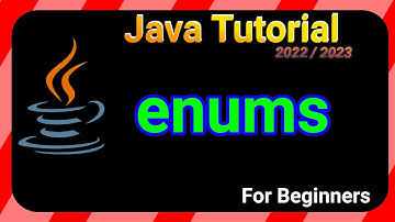 ENUMS - Java TUTORIAL 2022/2023 for BEGINNERS