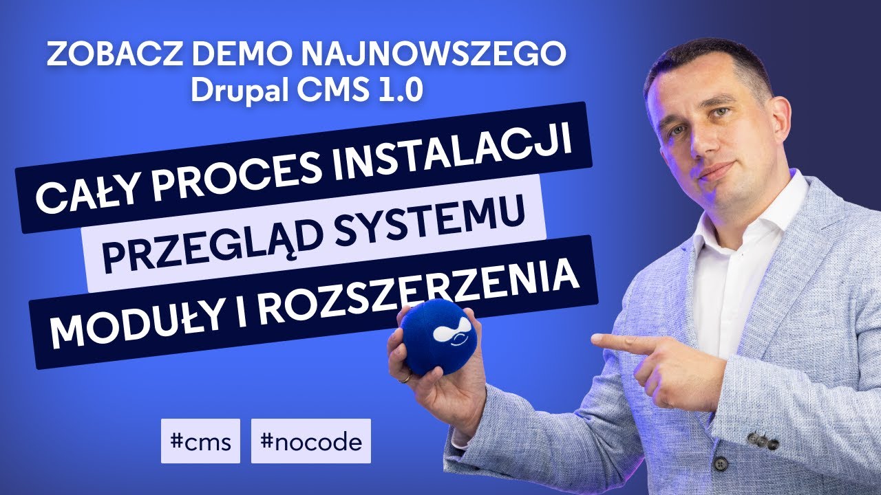 DRUPAL CMS 1.0 Cały proces instalacji, przegląd systemu, moduły i rozszerzenia 