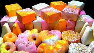 ✨ Soft Pink, Yellow & White Gym Chalk ASMR 💗💛🤍 | Super Dusty with Light Glitter  #asmr #satisfying  screenshot 1
