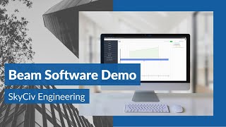 SkyCiv Beam Demo | Calculating deflection and stress | Beam Analysis Software screenshot 1