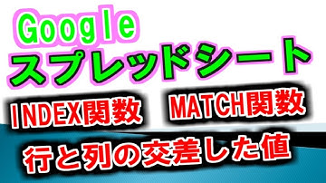 INDEX関数とMATCH関数使って行と列の交わる値の選出が簡単。プルダウンリストも追加。Googleスプレッドシート