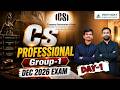 DAY 1 CS Professional New Batch 2026