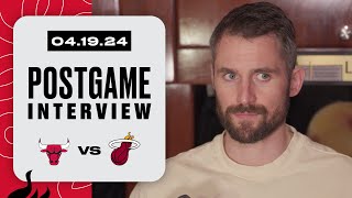 Kevin Love Postgame Interview | Chicago Bulls vs. Miami HEAT | April 19, 2024