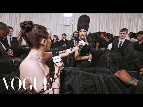 Cardi B Needs 7 People to Help Carry Her Dress | Met Gala 2024 With Emma Chamberlain