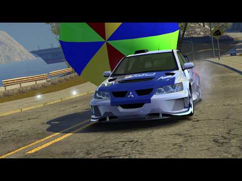 DRIVING A BALL AGAINST EARL IN NFS MOST WANTED!!!