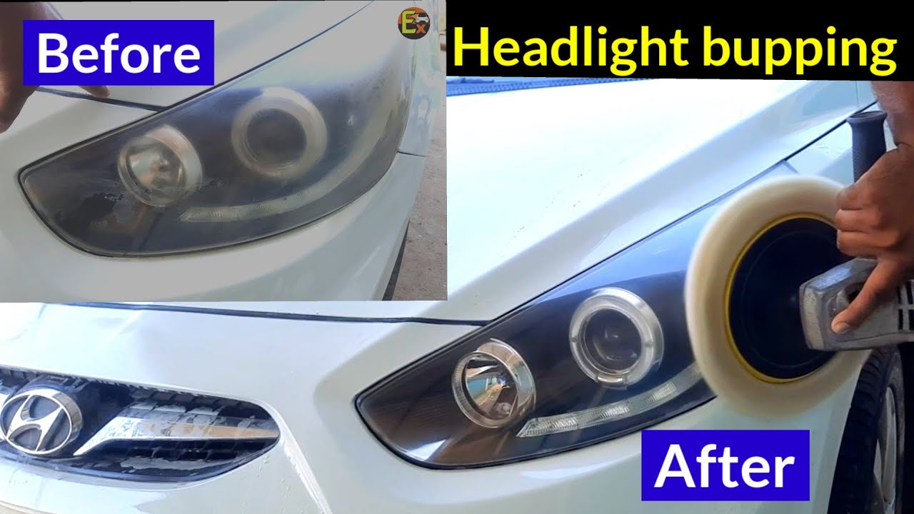 Car headlight buffing 🚗 best 👌 quality car accessories work ever car 