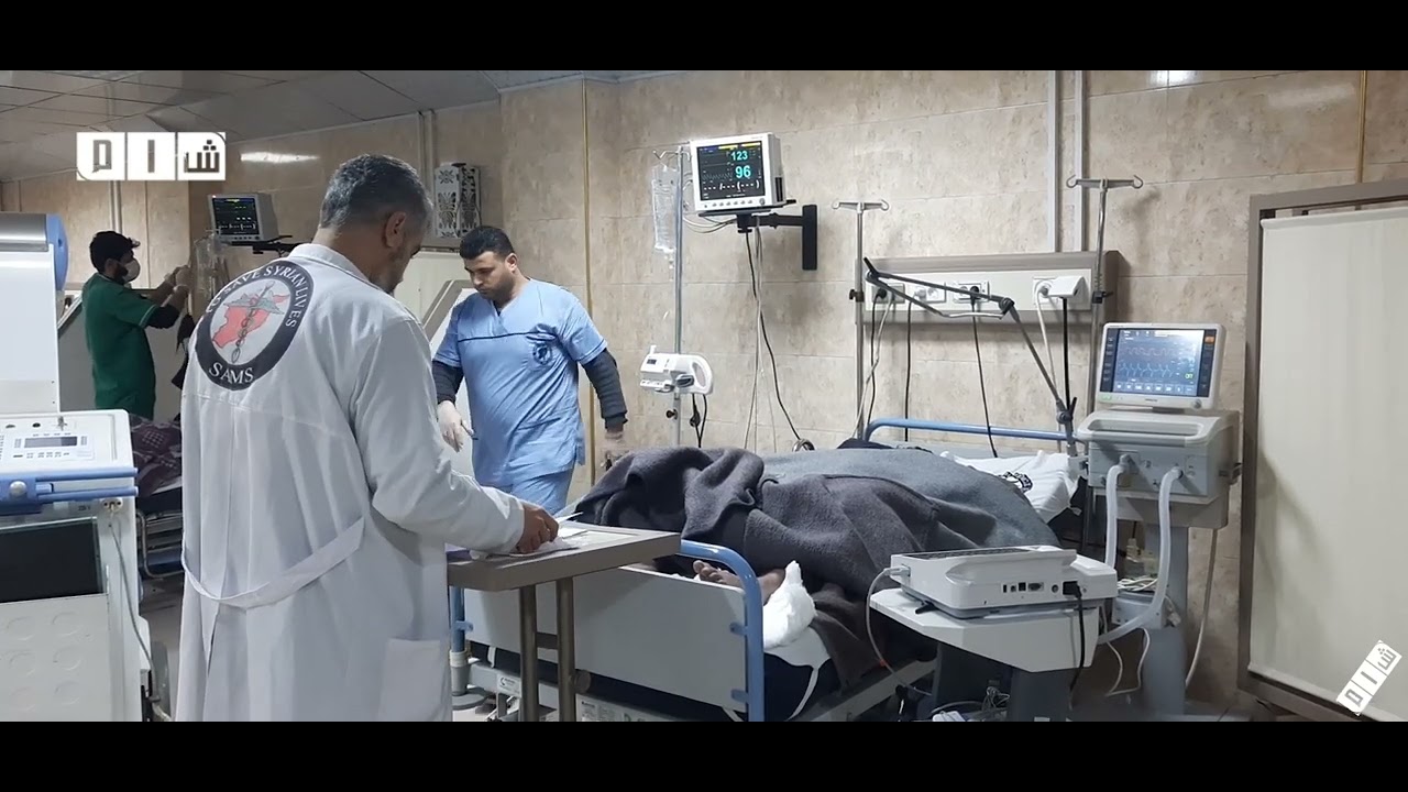مشاهد المصابين جراء الزلزال المدمر في العناية المركزة || مشفى مدينة ادلب