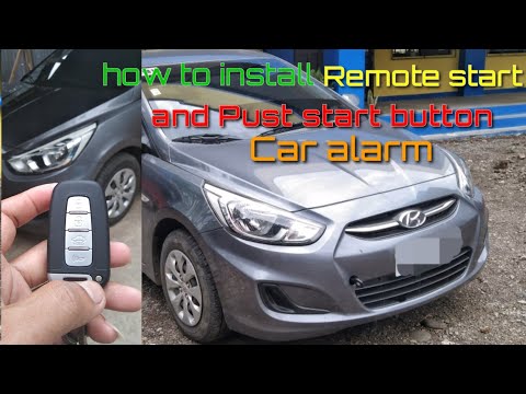 how to install remote start and push button start to hyundai accent