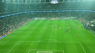 Besiktas vs Bayern Munchen - Besiktas fans chanting Muller