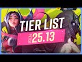 NEW TIER LIST for PATCH 25.13 - League of Legends