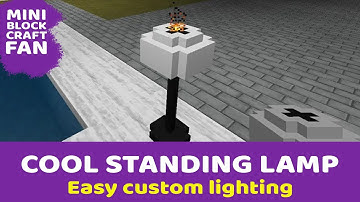 Mini block craft 3D: Make a modern lamp