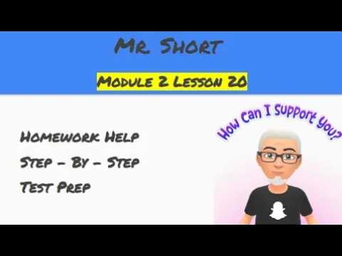 Squared Math 4th Grade Module 2 Lesson 20 Homework Help