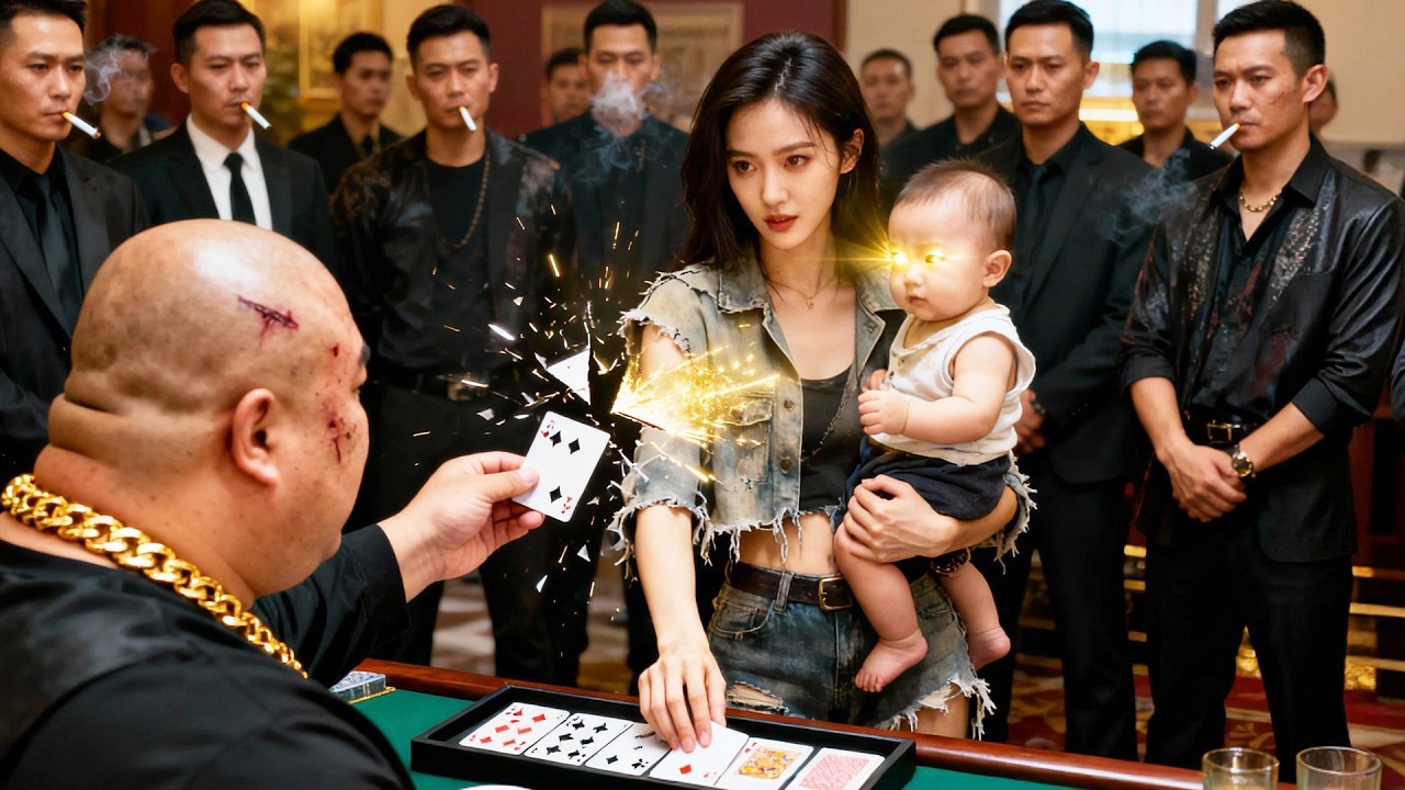 單親媽媽在賭場輸光所有家産，沒想到她手裏抱著的萌娃竟是傳說中的賭王，一眼看穿黑幫老大的老千，下秒扭轉乾坤狂賺幾個億！