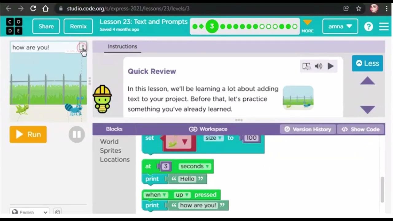 lesson 23 ! Text and Prompts-Complete Solution of Lesson 23-Express ...